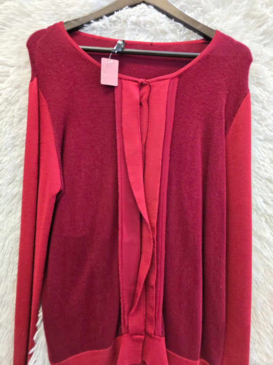 Long sleeve red blouse M image 1