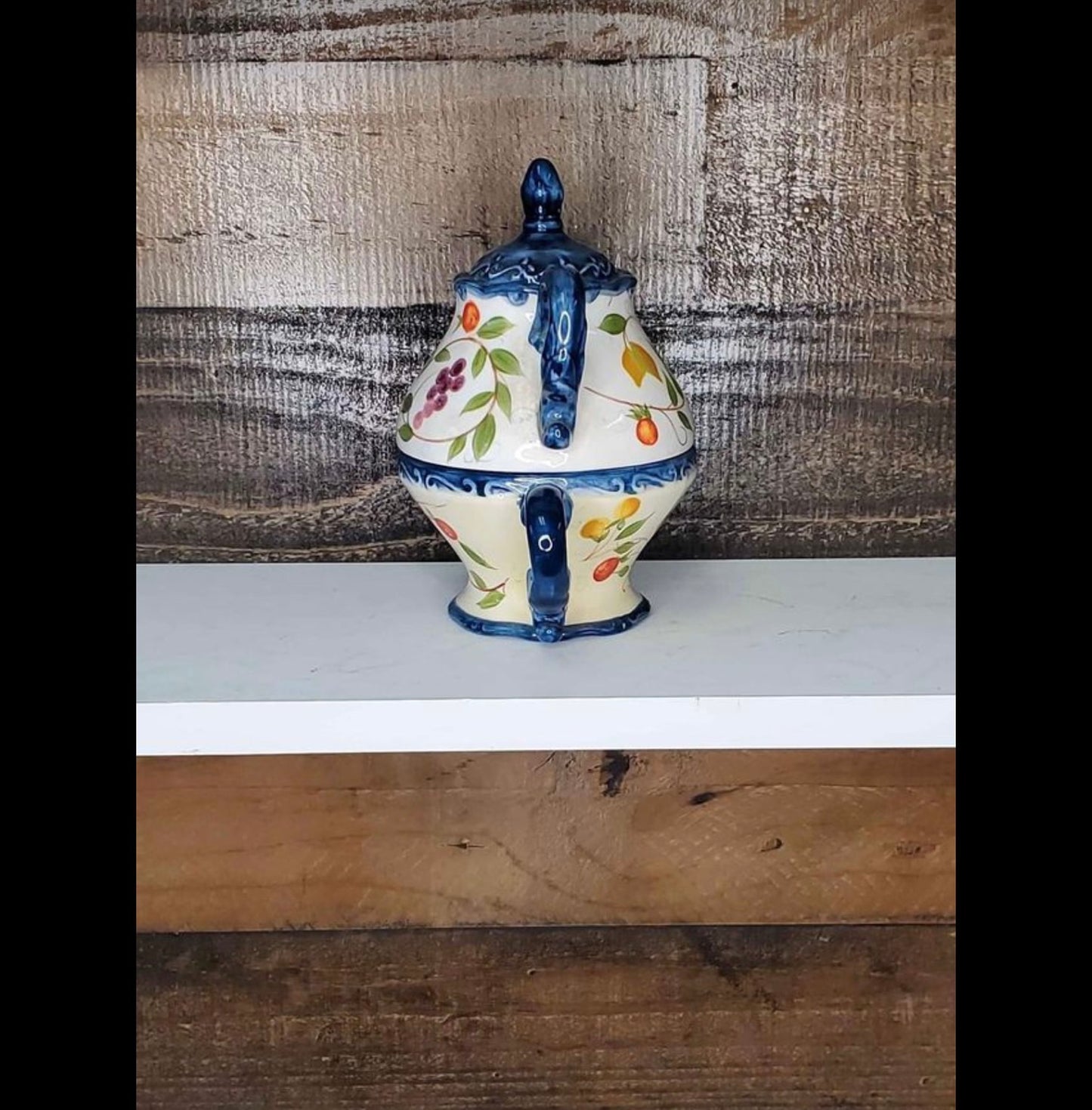 Garden ridge Floral nesting tea pot with cup image 4