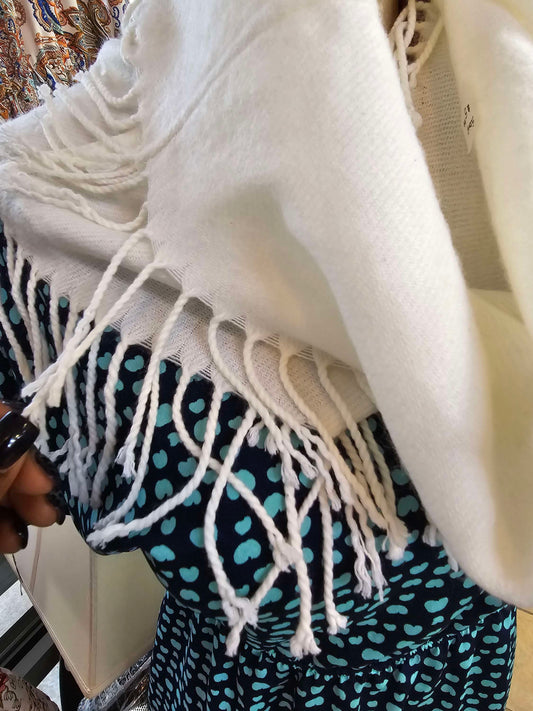 White scarf image 1