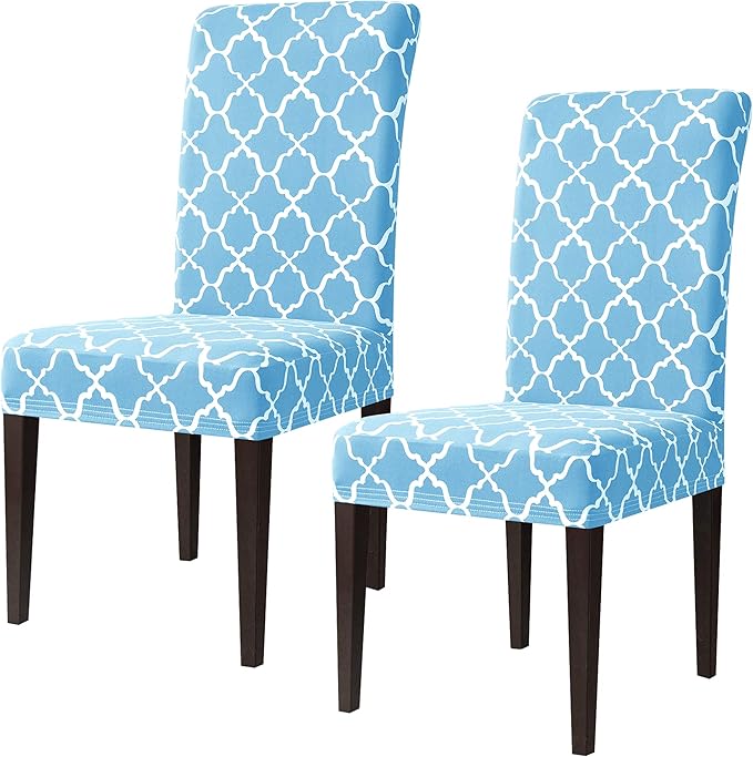SU SUBRTEX Stretch Dining Room Chair Covers Slipcovers Set Removable Washable So image 0