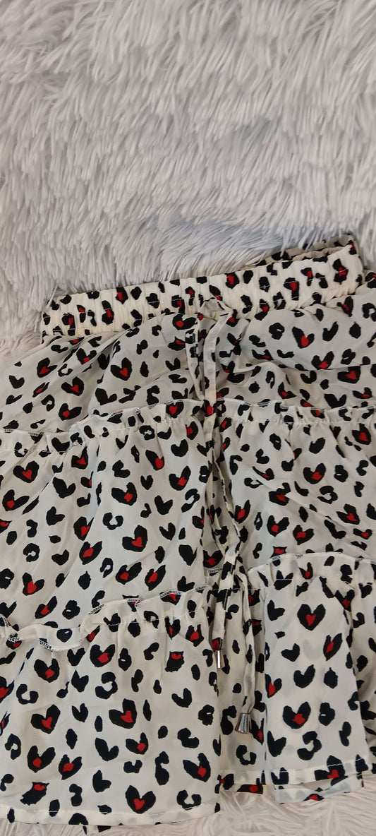 leopard print skirt XL image 1