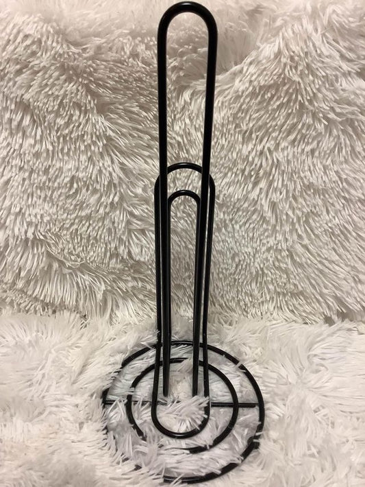 Black Paper Towel Holder image 1