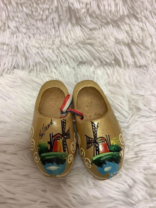Vintage Clog Holland Wooden Shoe Souvenir image 1