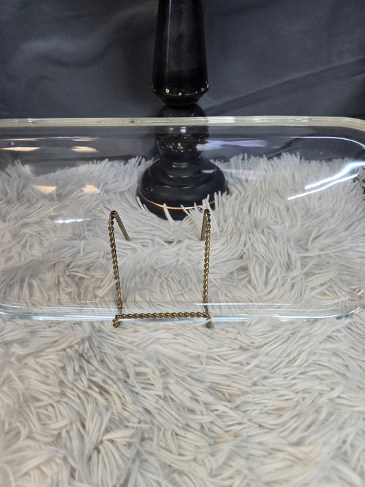 Rectangular clear platter image 1