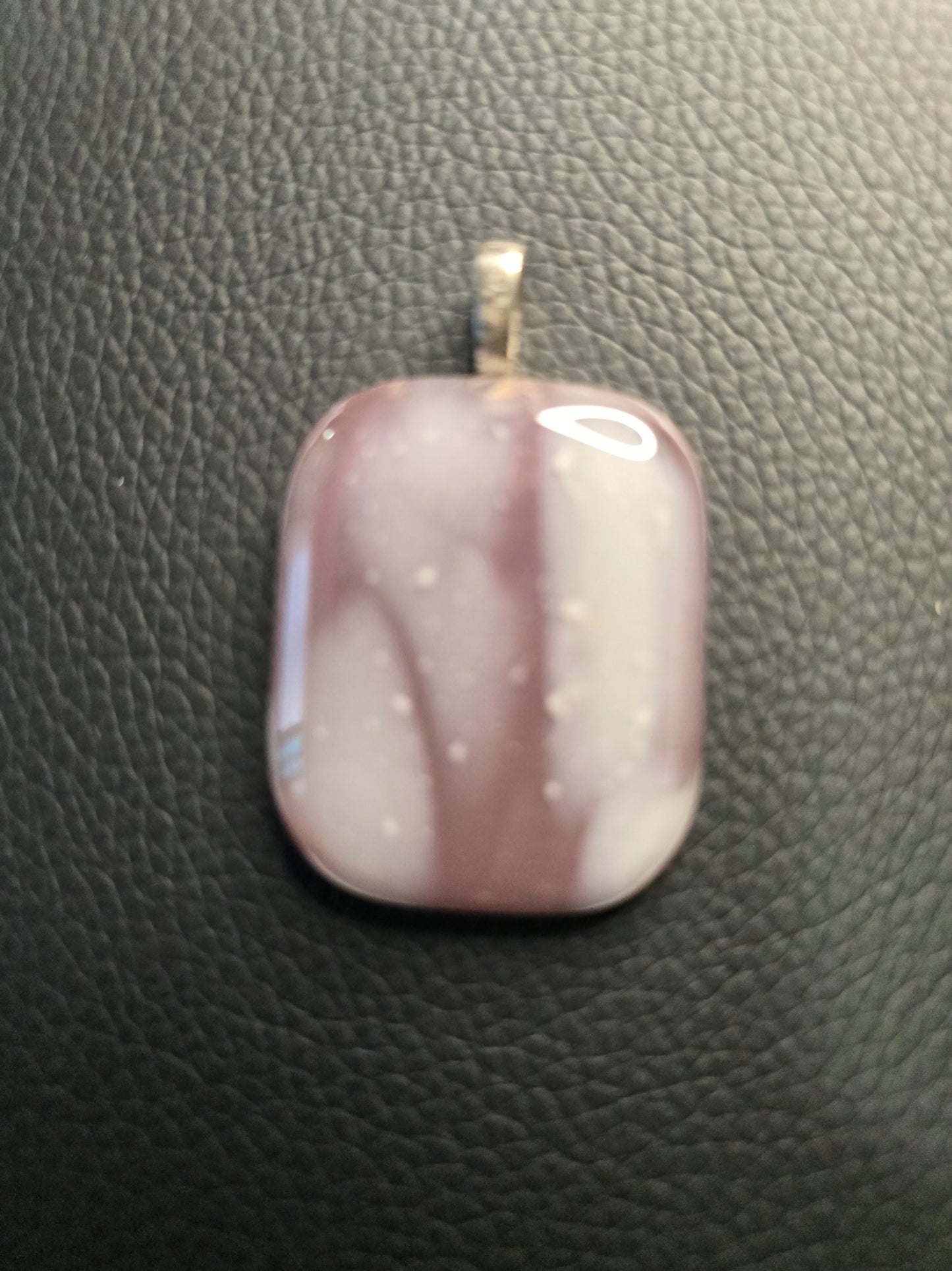 Soft Blush Stone Pendant Necklace image 3