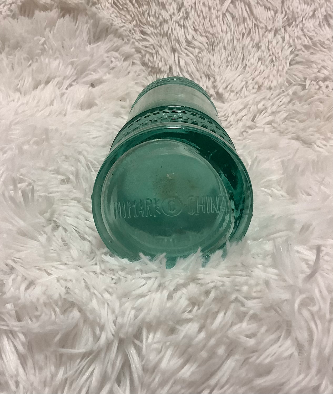 Sea foam green textured bottle image 5
