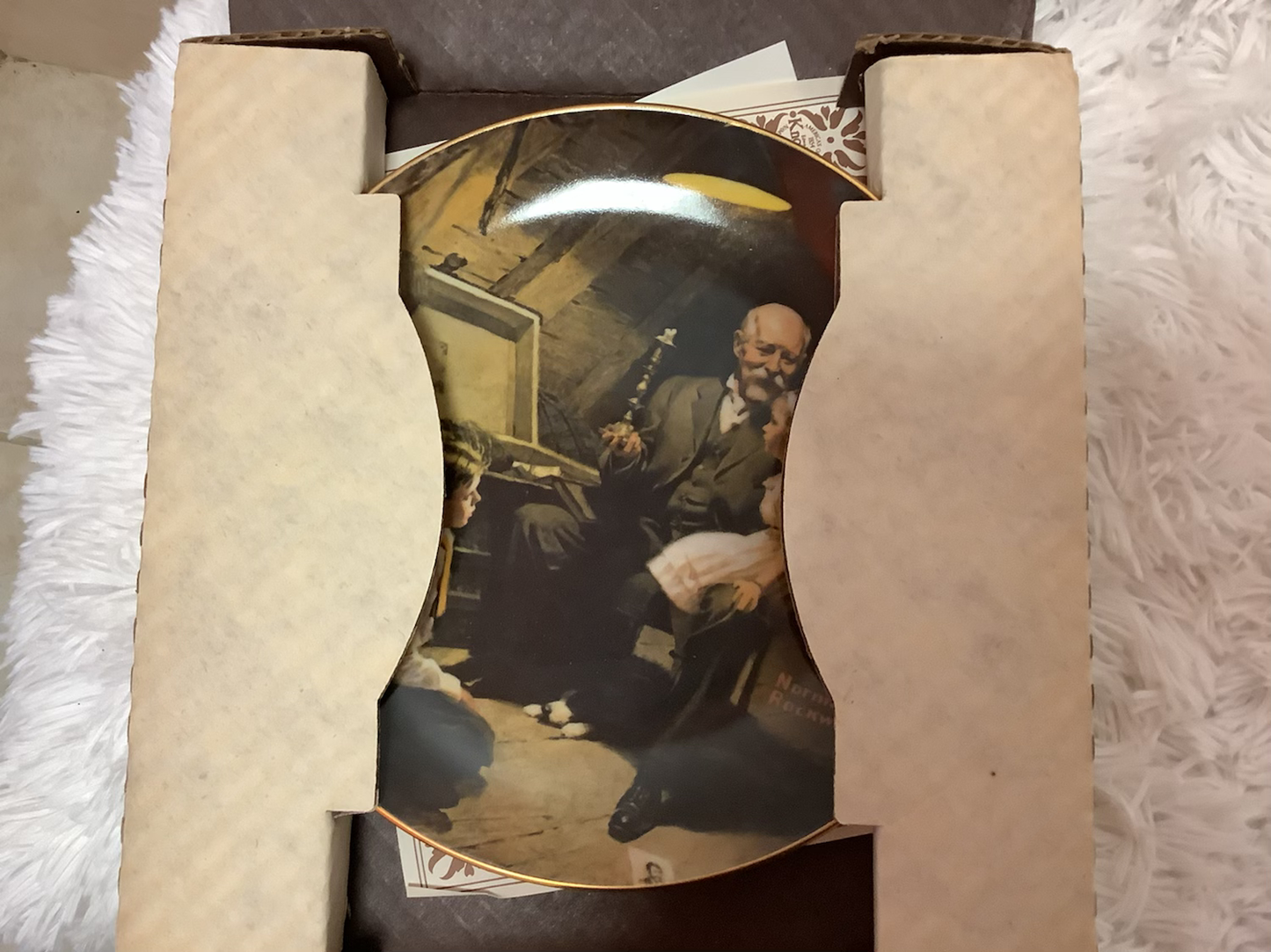 Norman Rockwell “grandpa’s treasure chest” plate image 5
