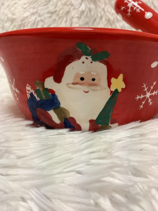 Christmas Bowl With butter Spreader image 1