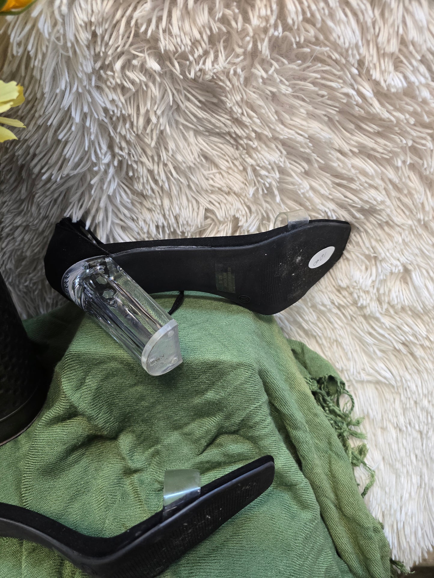 Fashionova transparent heels size 10 image 5