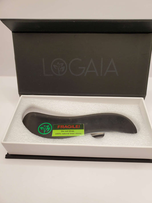 Logaia gua sha 100% natural bian Scraping massage stone image 1