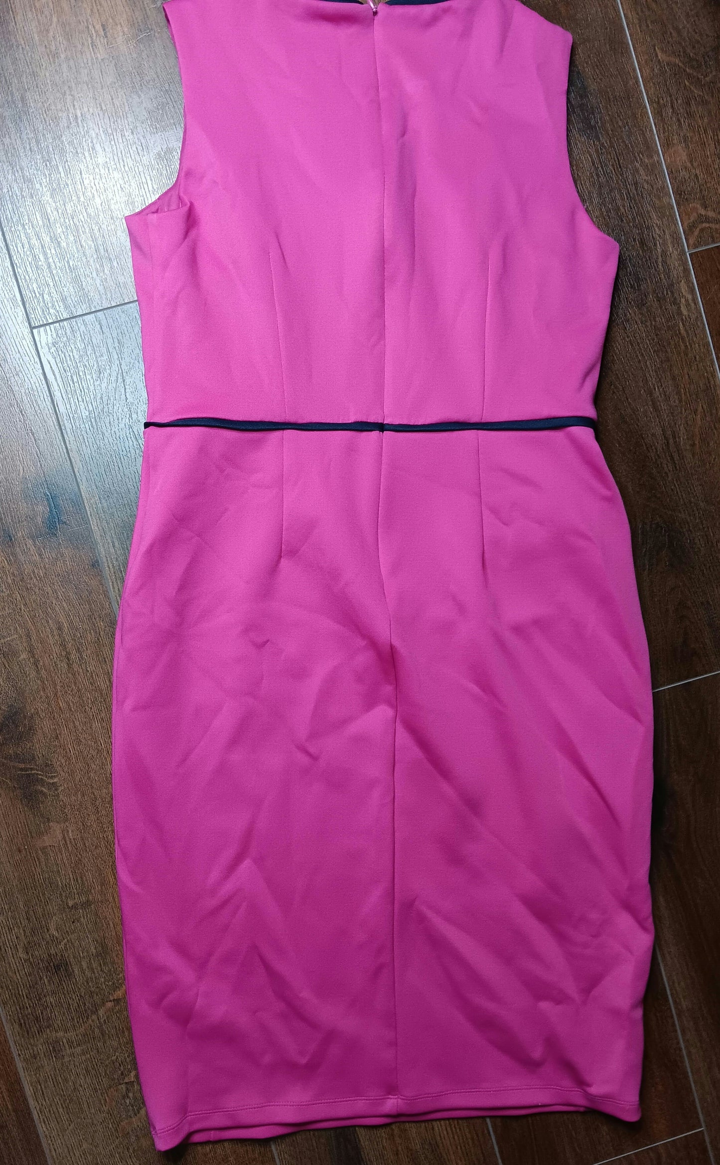 Knee length rose pink dress size 12 image 5