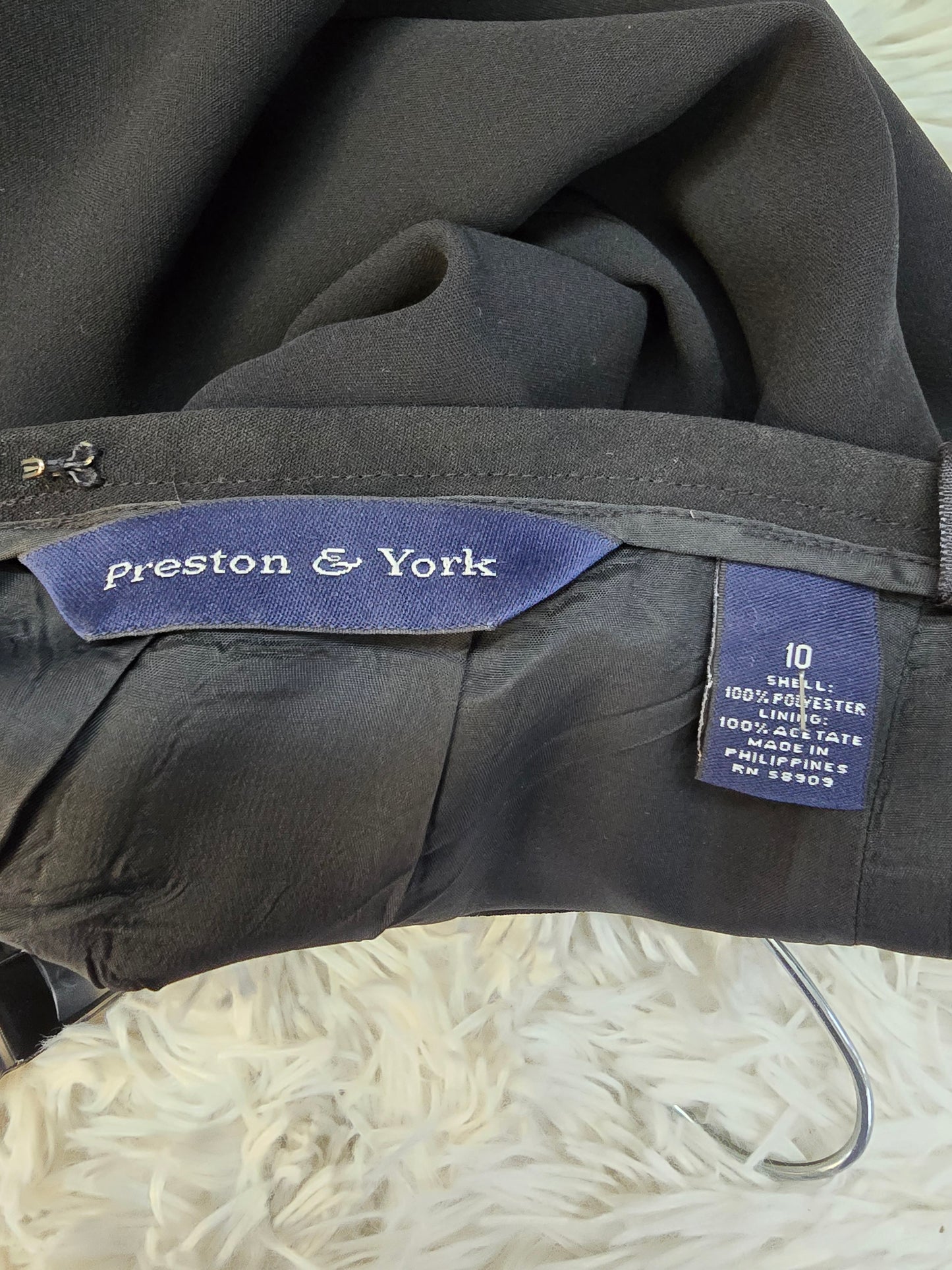 Preston and York knee length black skirt size 10 image 3