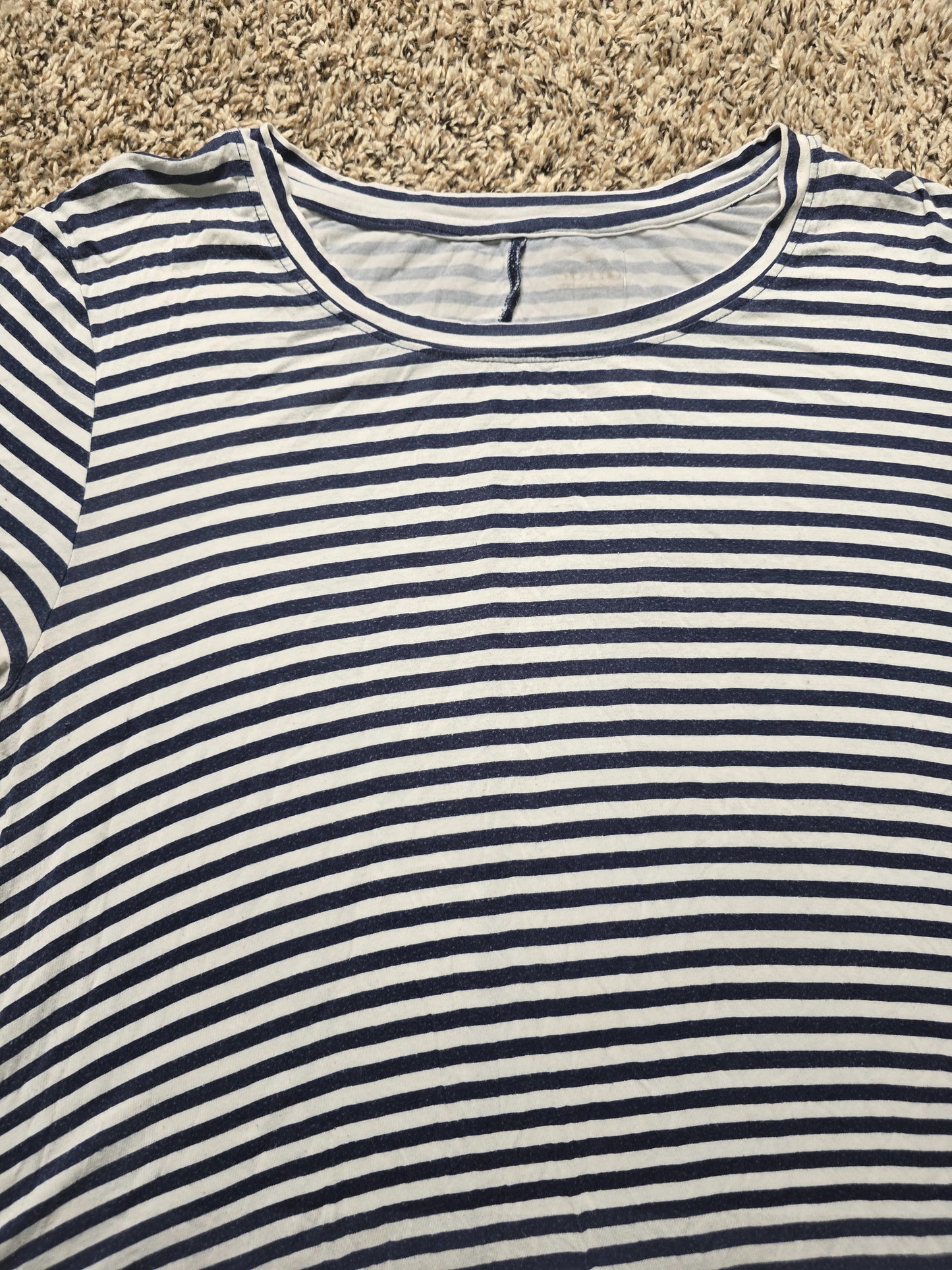 Women's Navy & White Striped Pocket Dress image 4