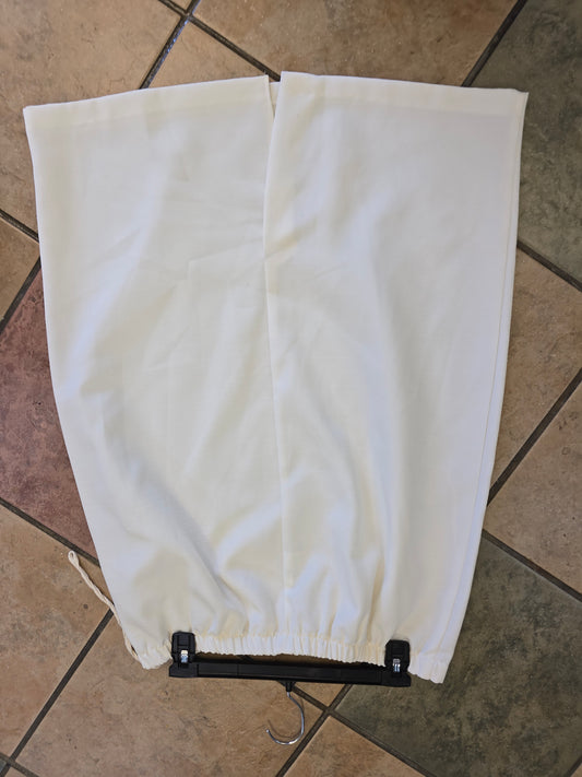 Ivory knee length skirt size 16 image 1