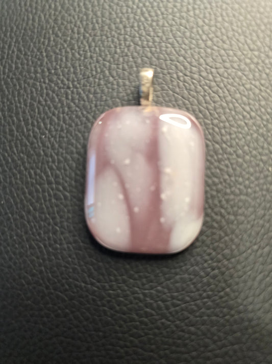 Soft Blush Stone Pendant Necklace image 1