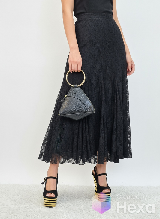 Black and gold purse/bag image 1