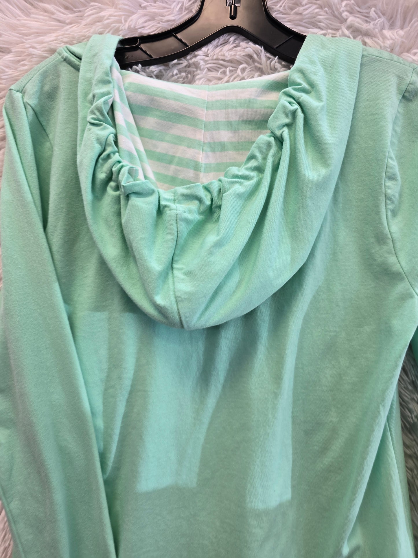 Green hoodie blouse S image 4