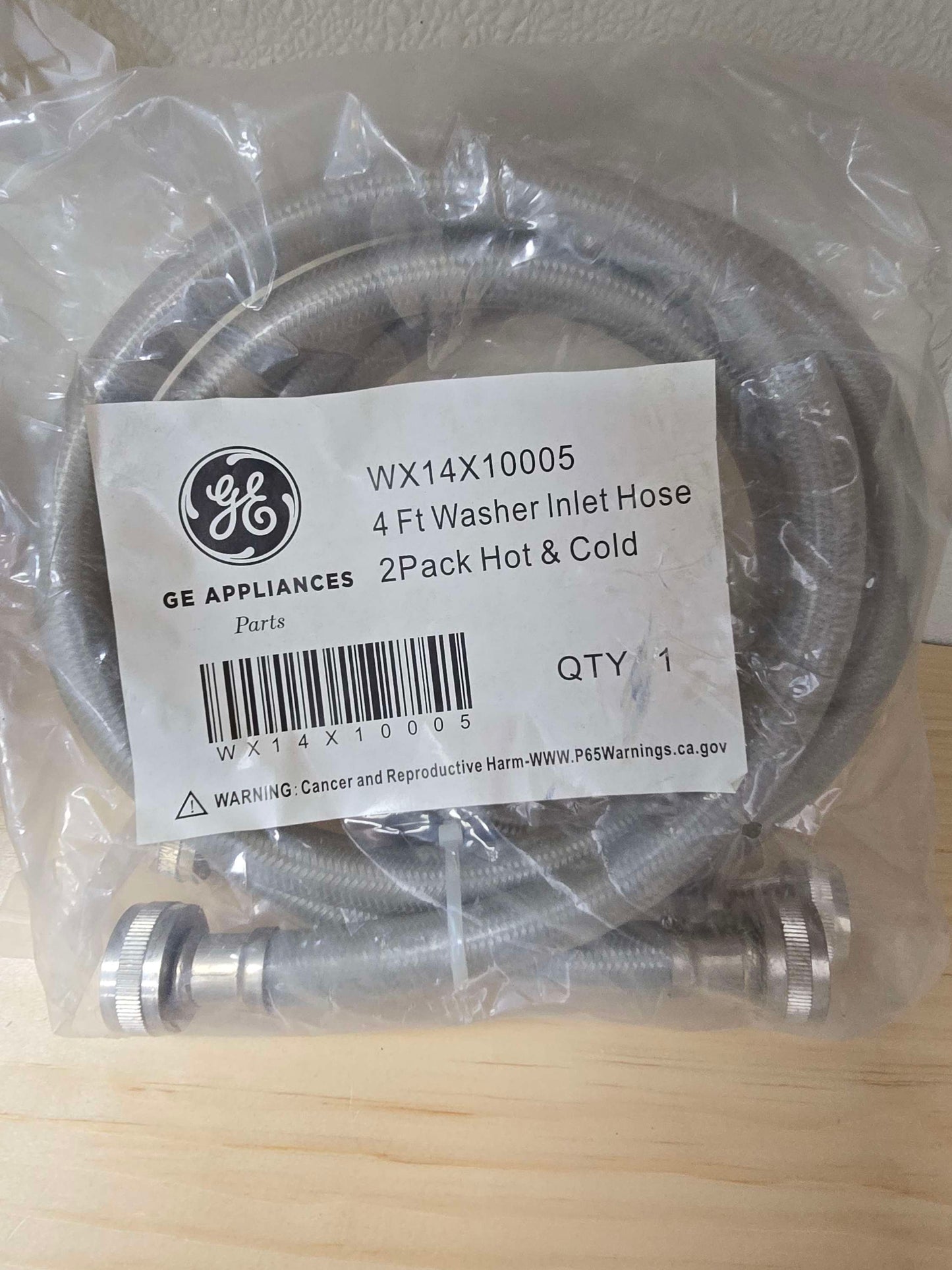 GE 4ft washer inlet hose hot and cold image 2