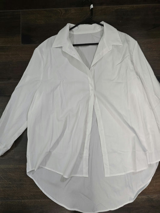 Oversized white shirt 2xl image 1