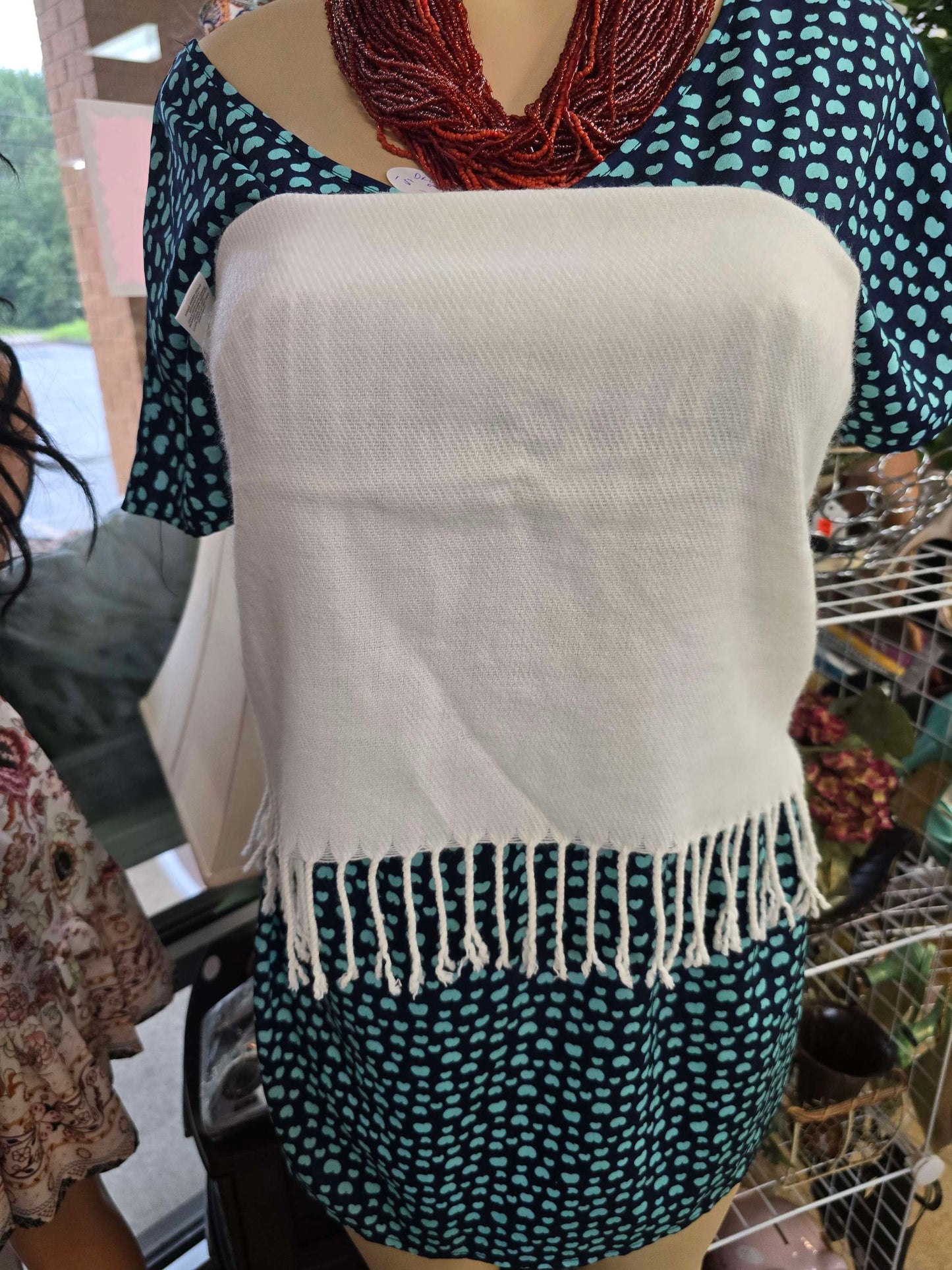 White scarf image 4