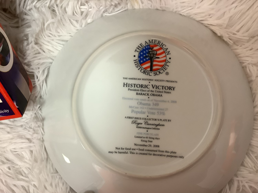 Collectors plate Barack Obama image 1
