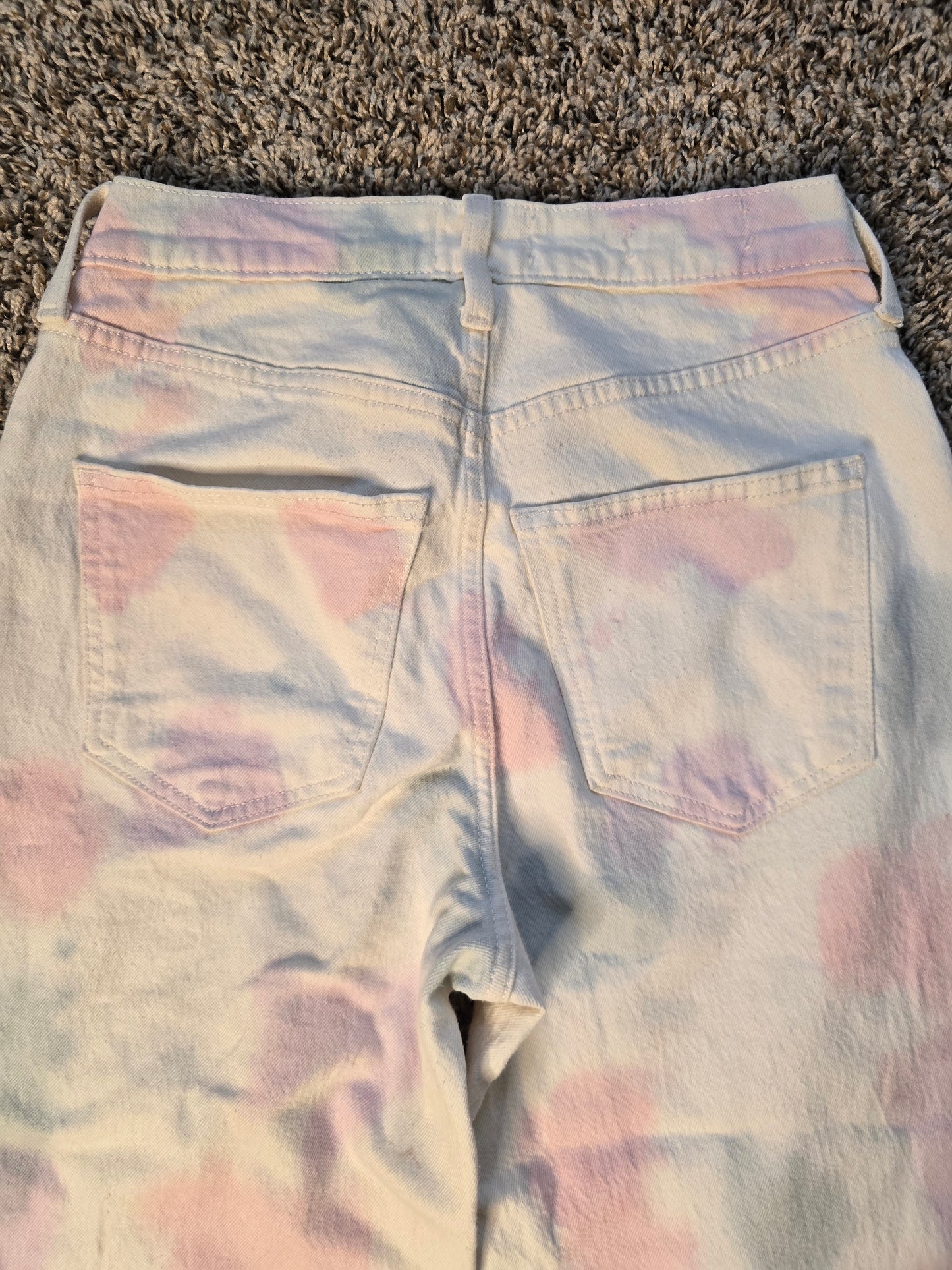 Universal Thread Pastel Tie-Dye Vintage Straight Jeans – Size 0/25R image 5