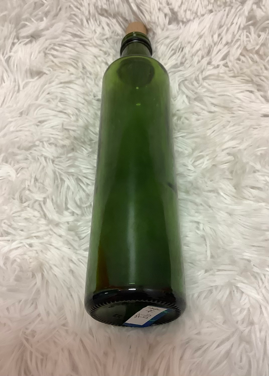 Straight side dark green bottle image 1