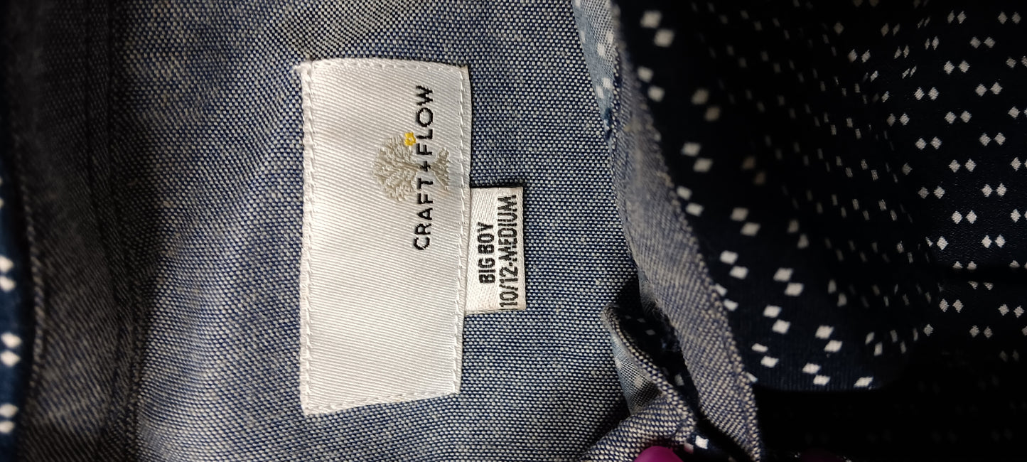 Craft +flow boys button shirt 10/12 image 3
