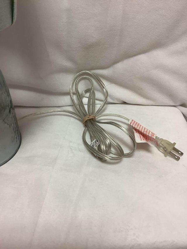 Light Blue Glass Lamp image 5