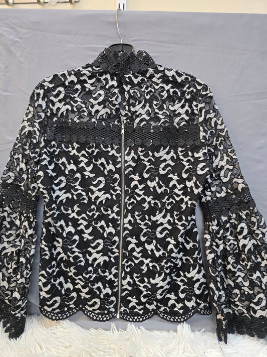Boston Proper black long sleeve blouse XS image 1