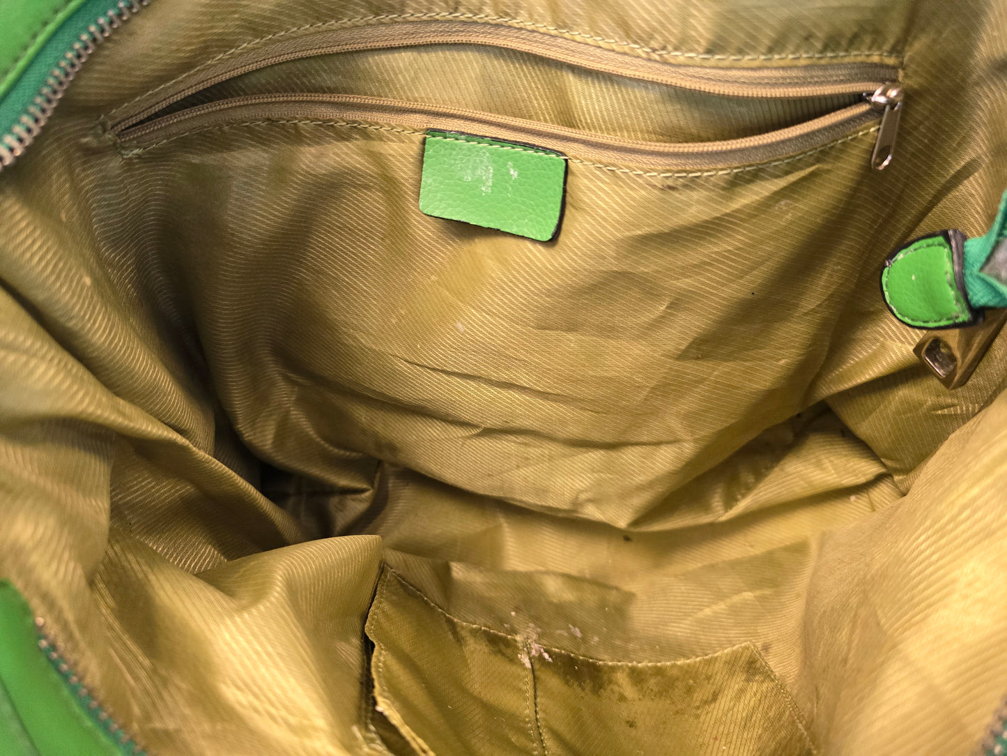 Lime green bag/purse image 4
