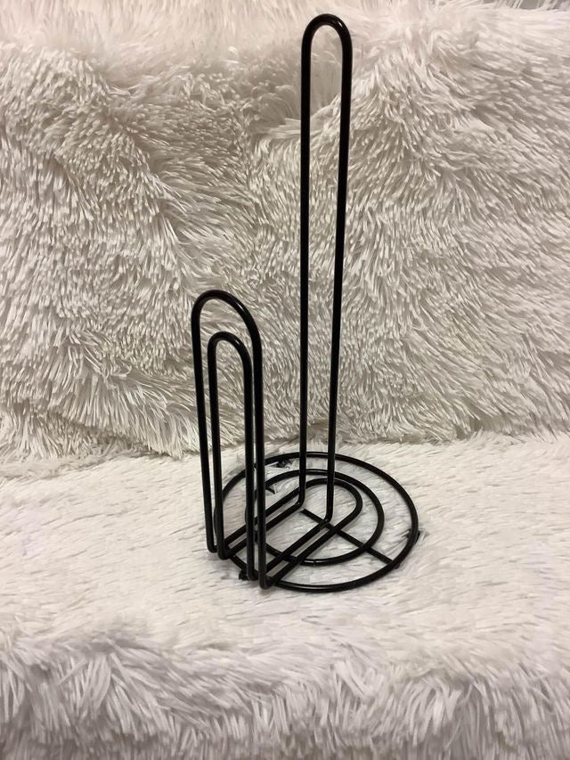 Black Paper Towel Holder image 4