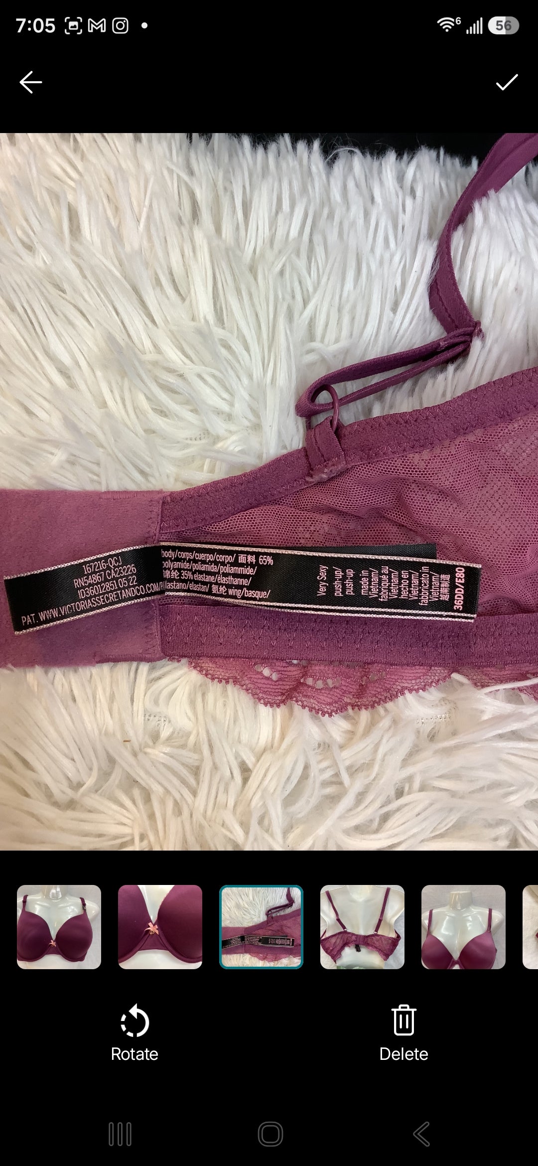 Victoria secret bra 36DD