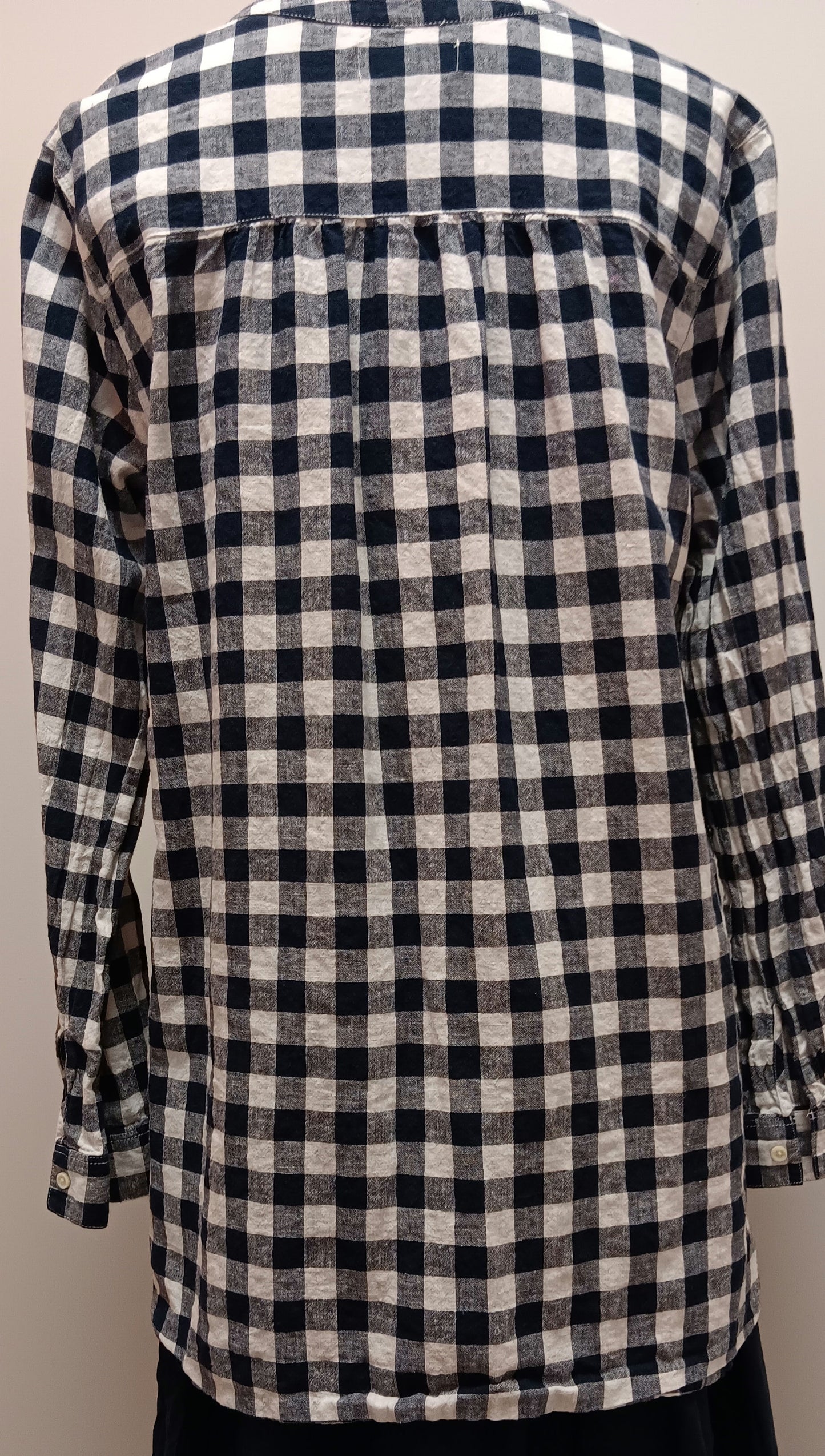 Old navy blue stripe tunic blouse size 1X image 2