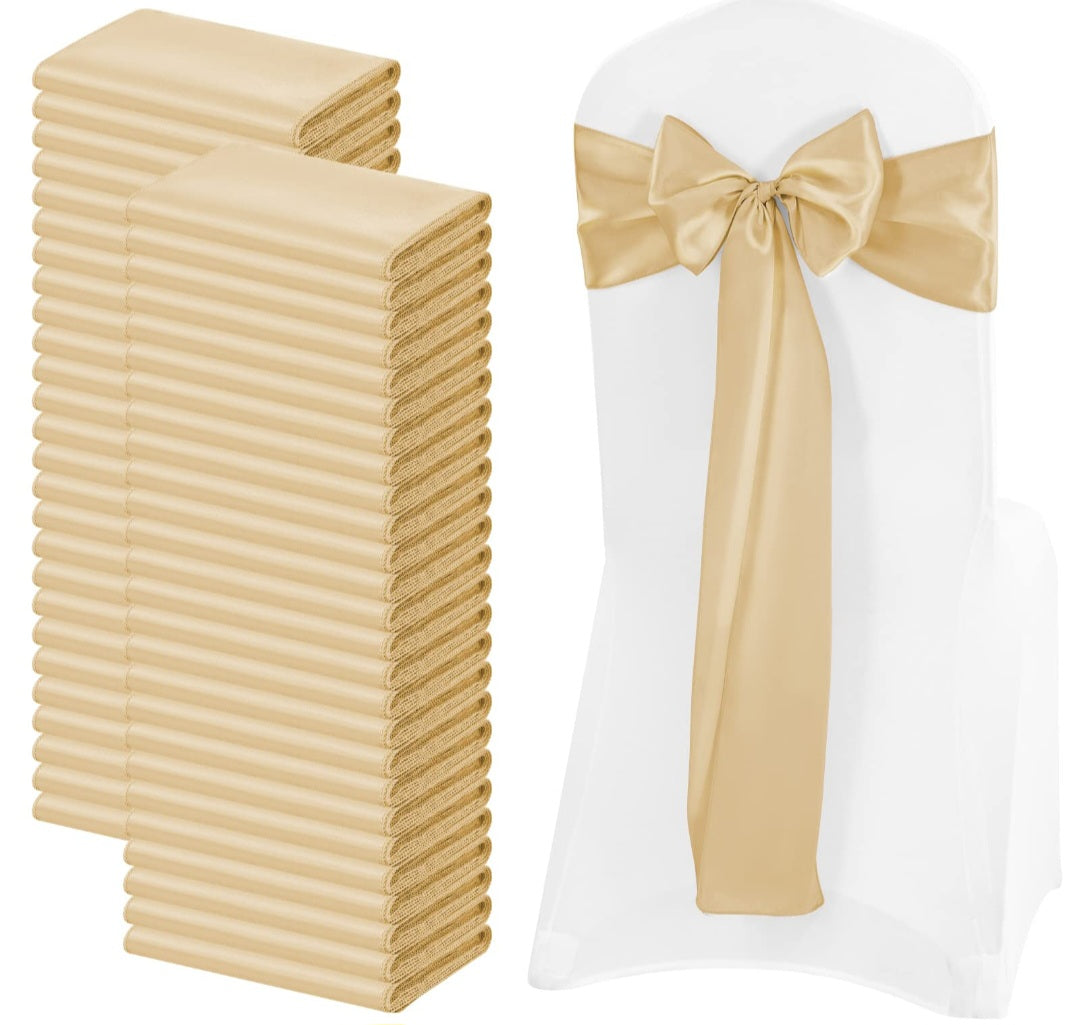 Satin Chair Bow Sash and table clothes (over 100) image 0