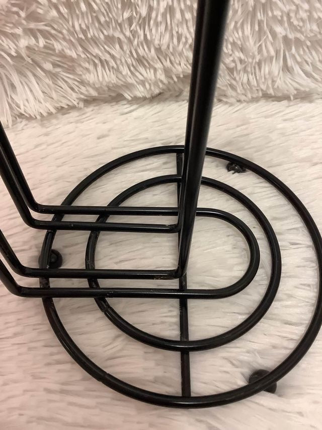 Black Paper Towel Holder image 3