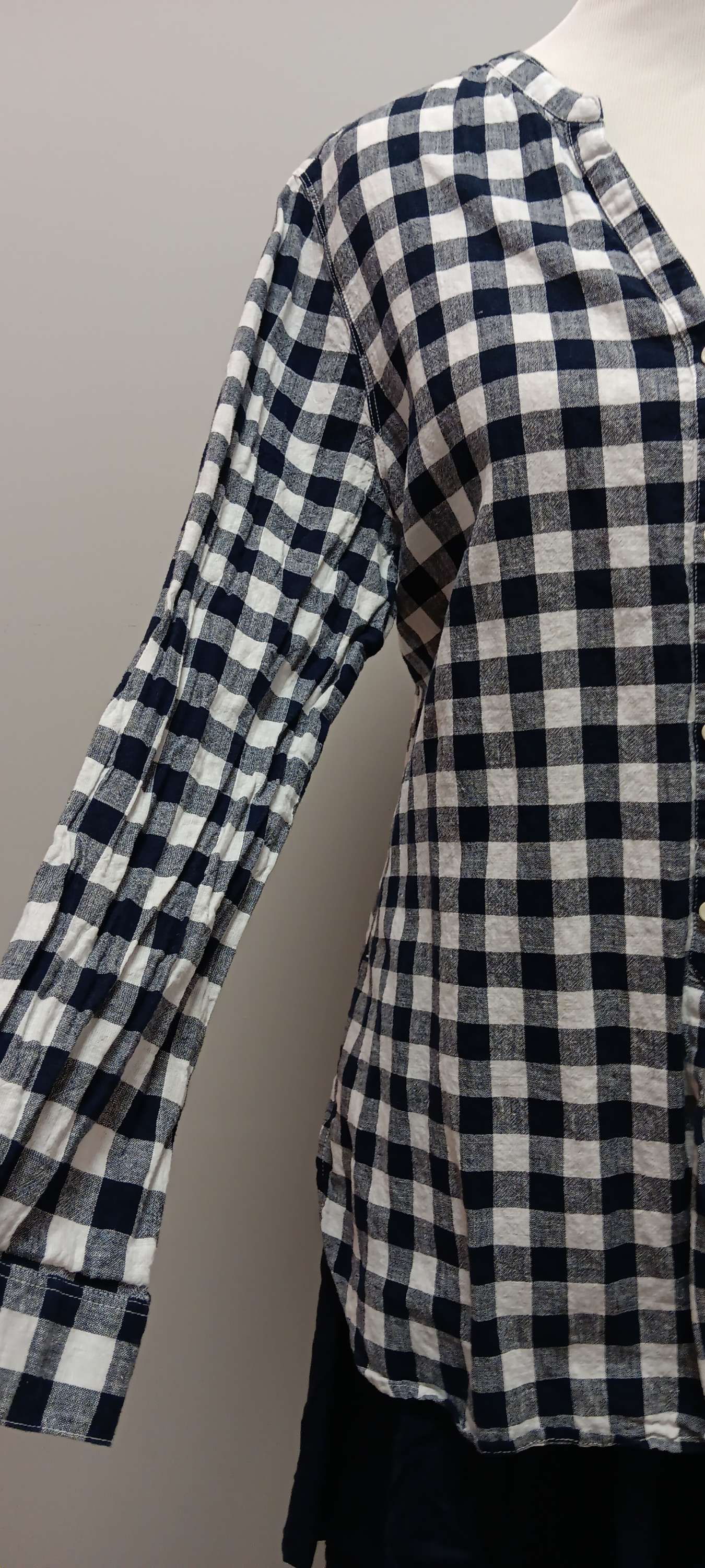 Old navy blue stripe tunic blouse size 1X image 3