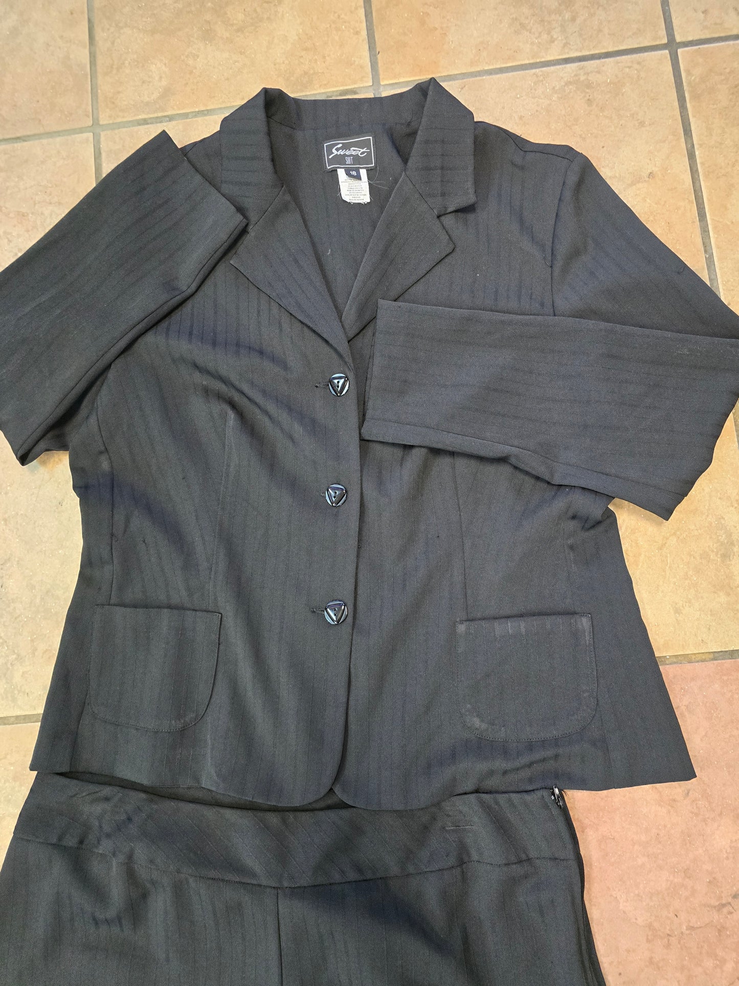 Women 2 piece pants suit Blue size 18 image 5