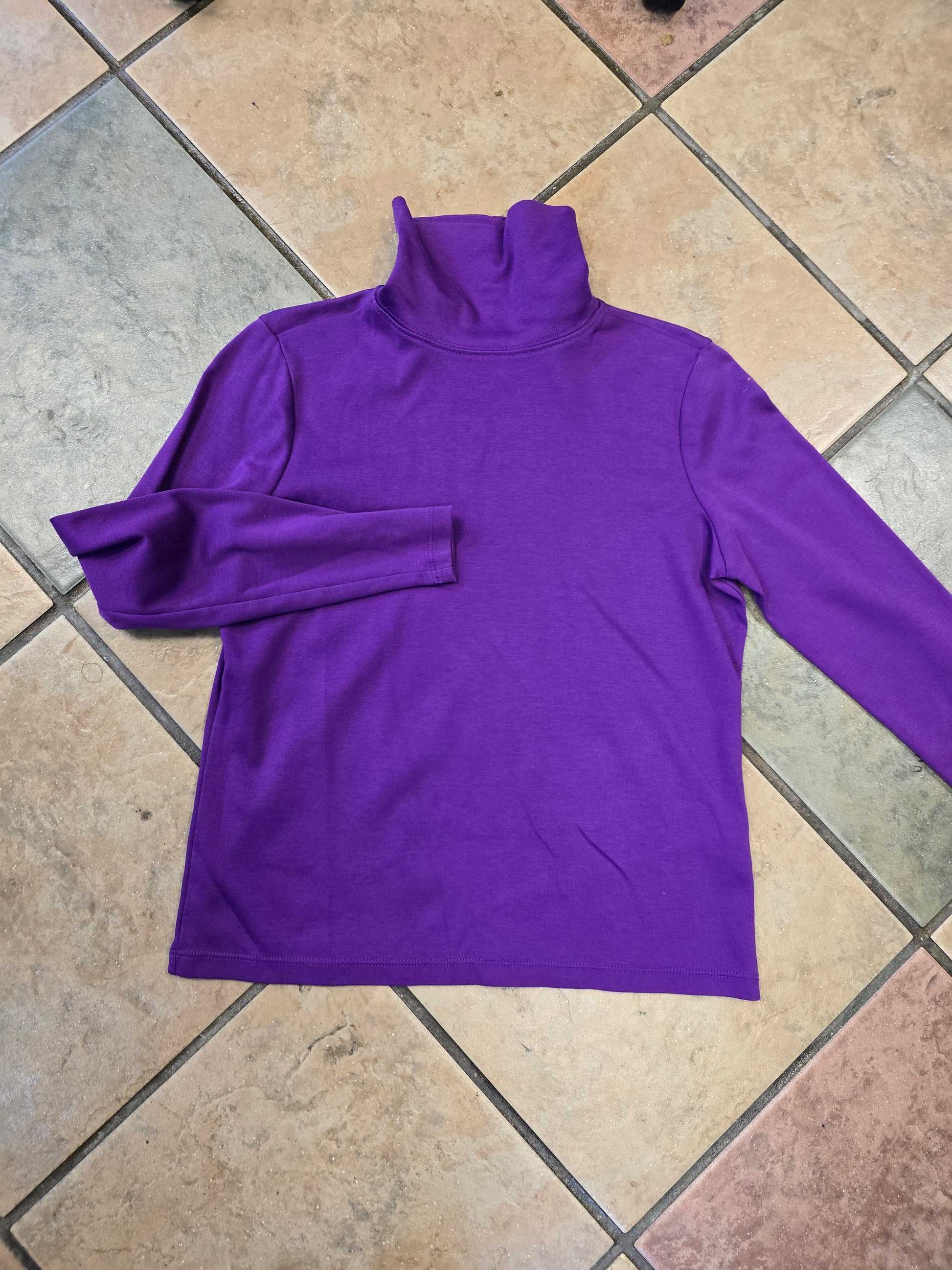 LL Bean long sleeve turtle neck blouse XS image 4