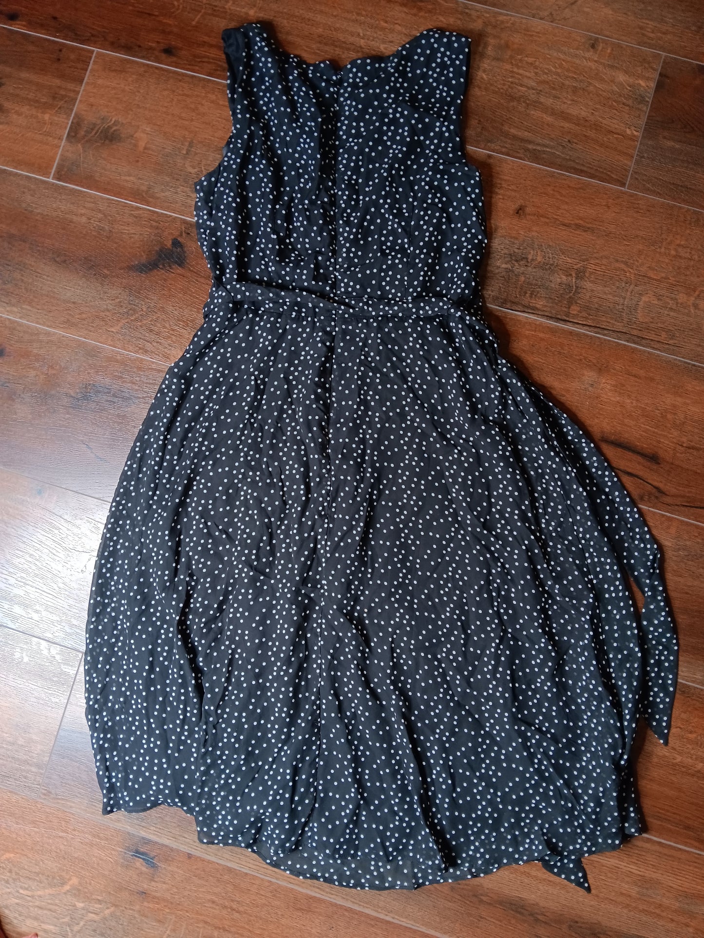 1 piece Polkadot Black dress size Large image 5