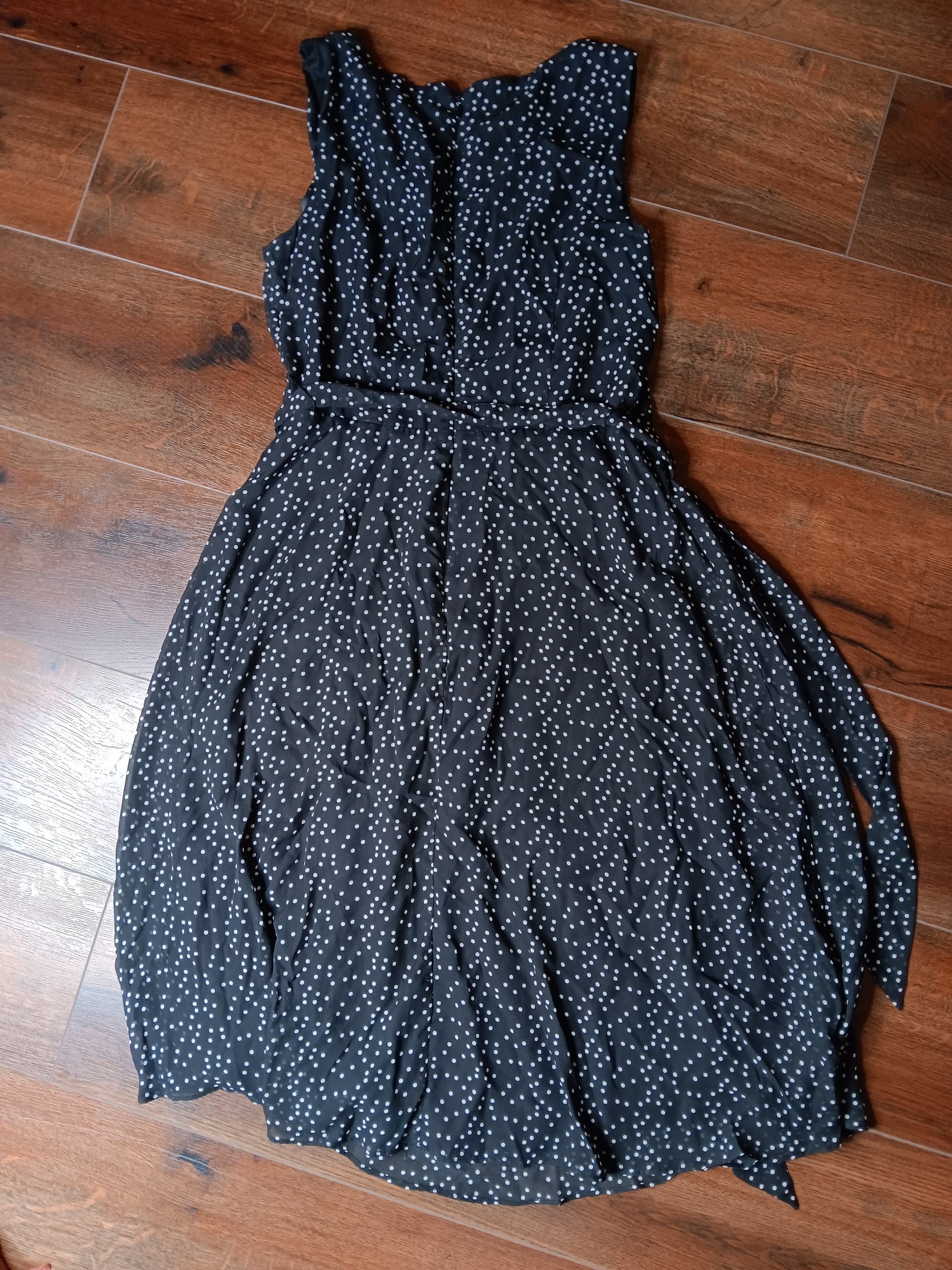 1 piece Polkadot Black dress size Large image 5