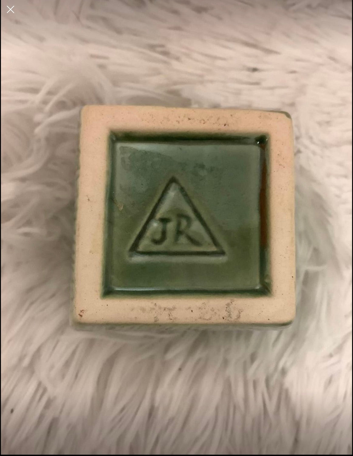 Small green candle holder image 2