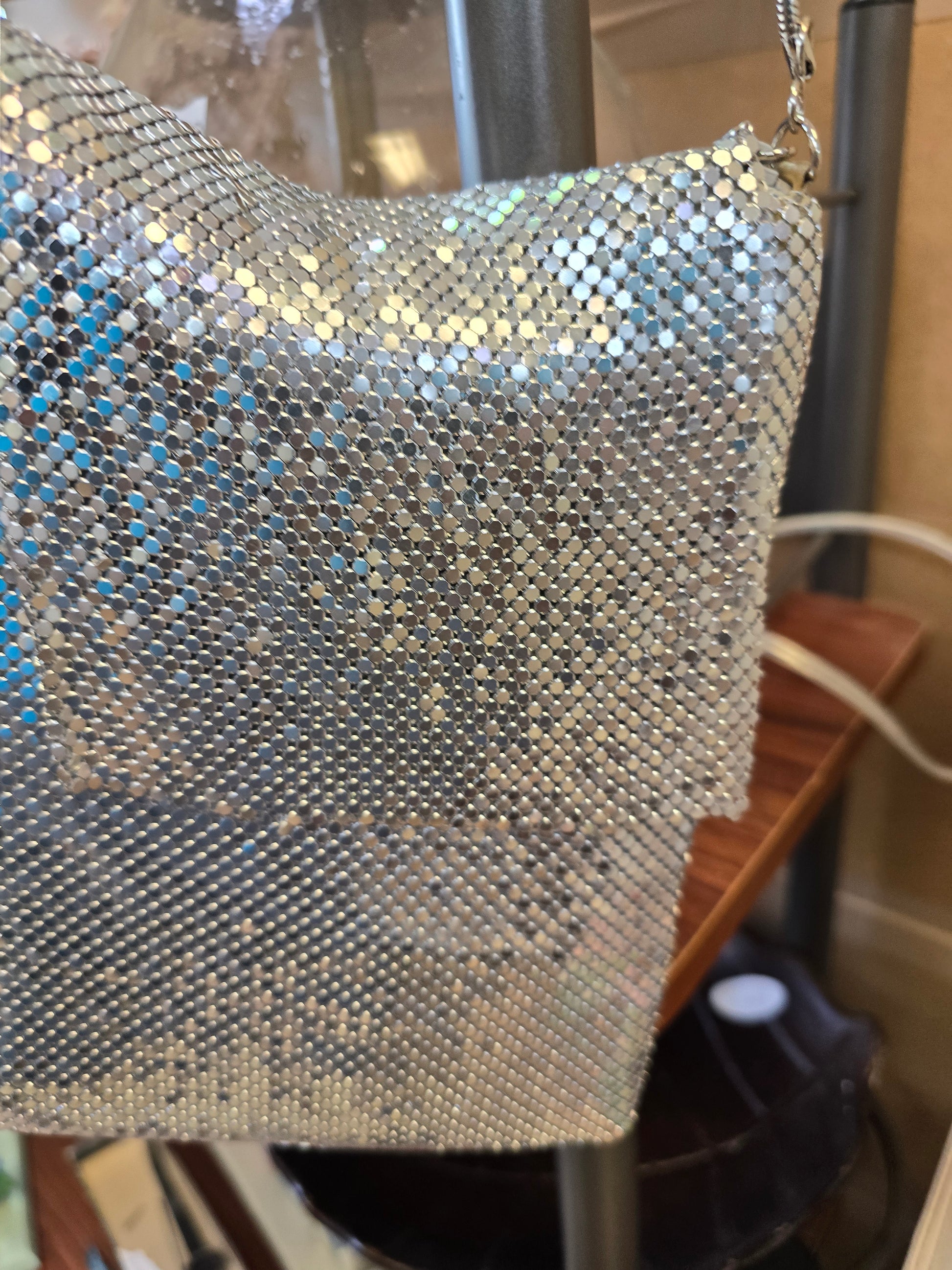 Silver Small crossbody bag/purse image 0