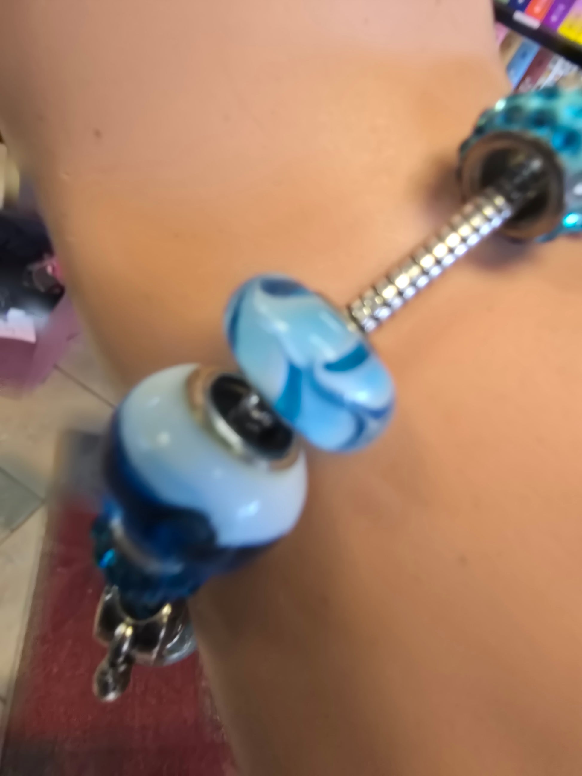 Blue charm bracelet  image 5