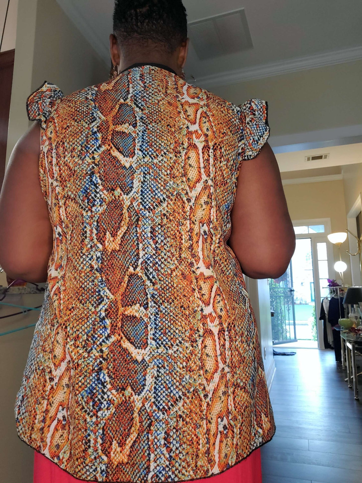 Beautiful multicolor blouse size XL image 2