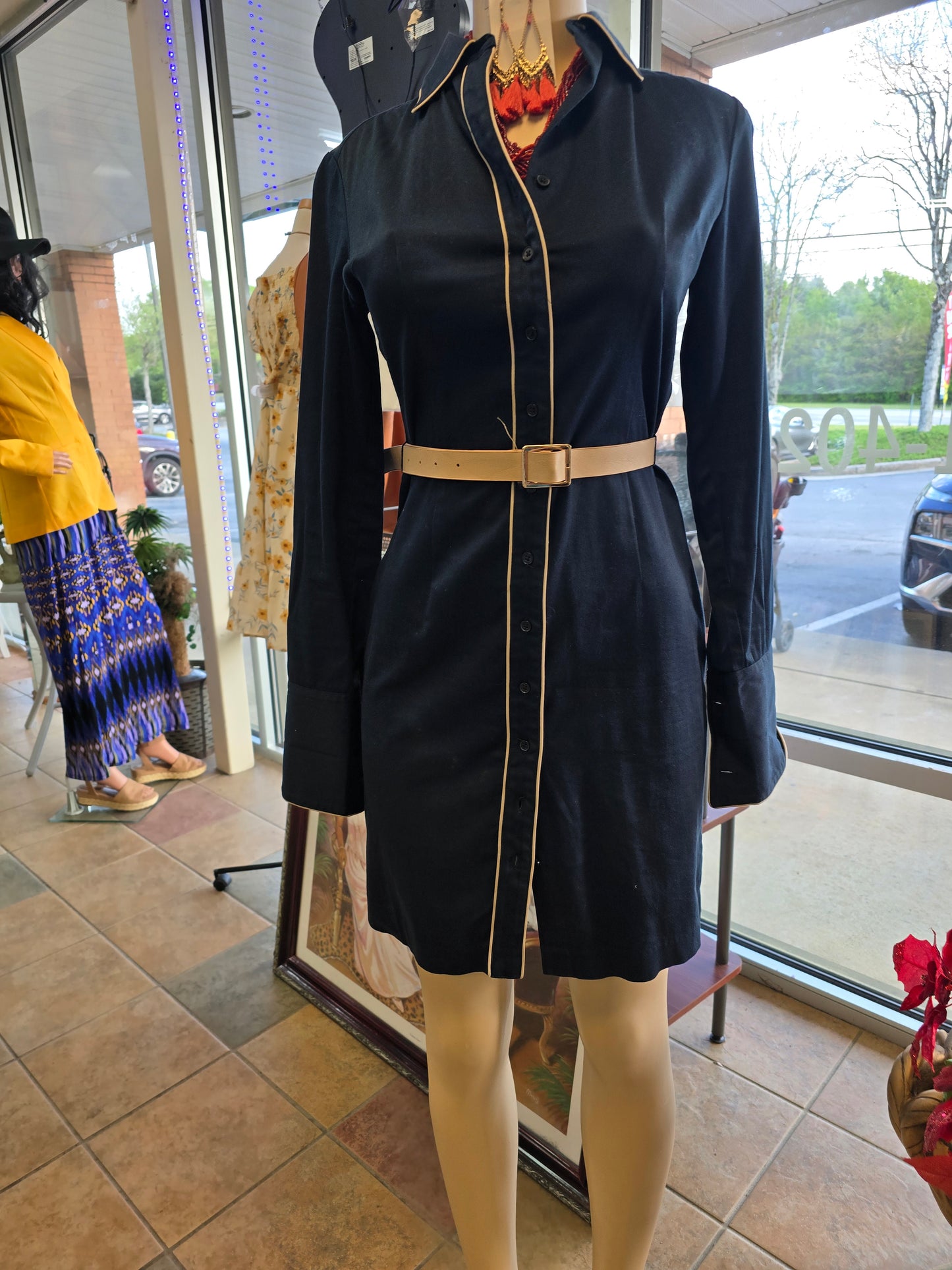 Express stretch shirt dress size 3/4 image 4