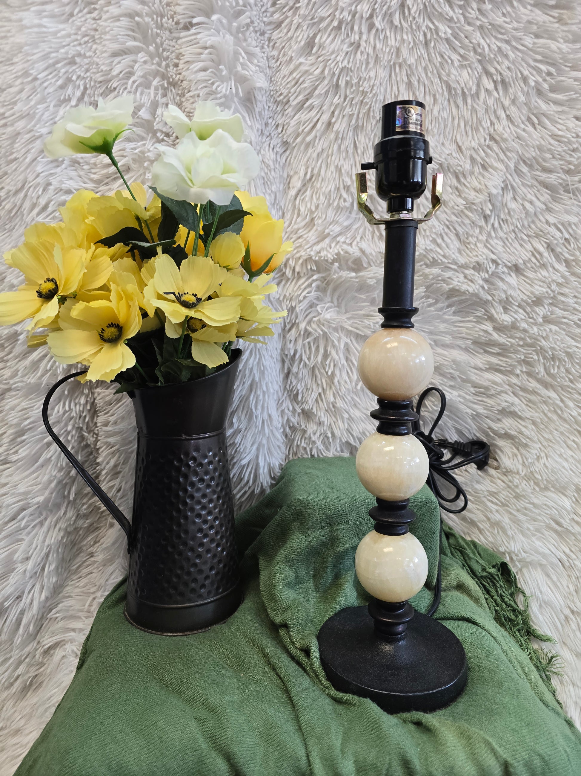 Accent marble tone lamp 16inch image 0