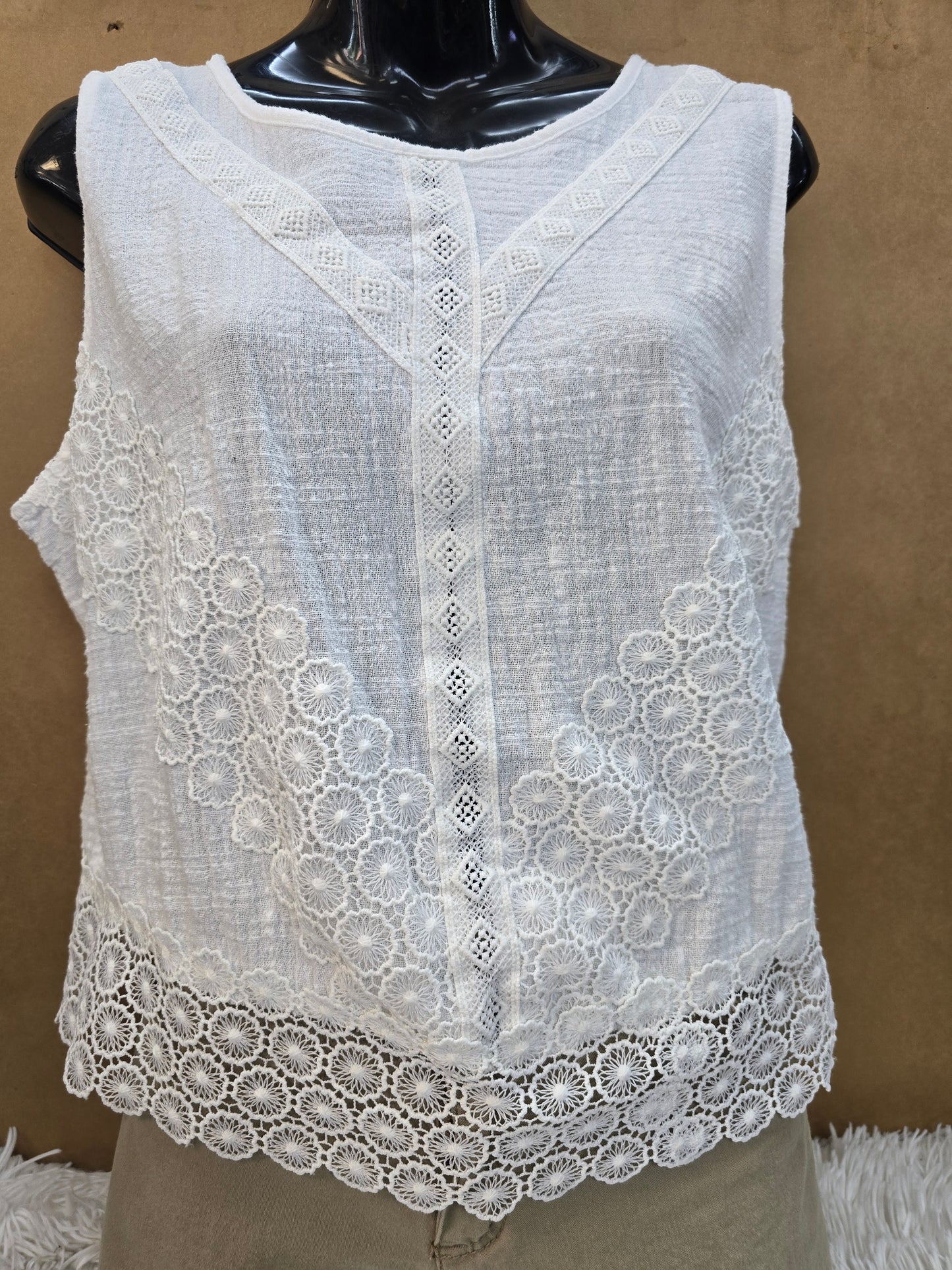 White summer blouse size L image 9