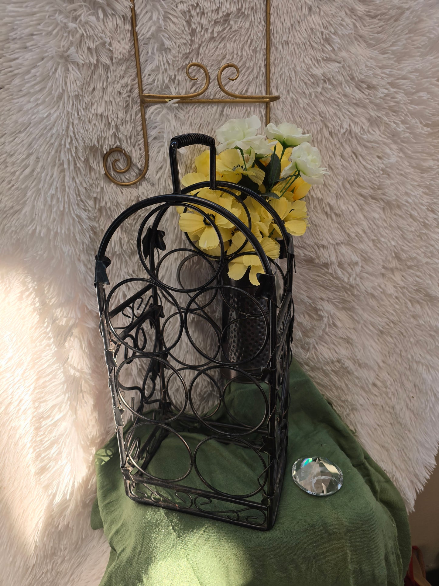 Wrought iron Wine holder image 6