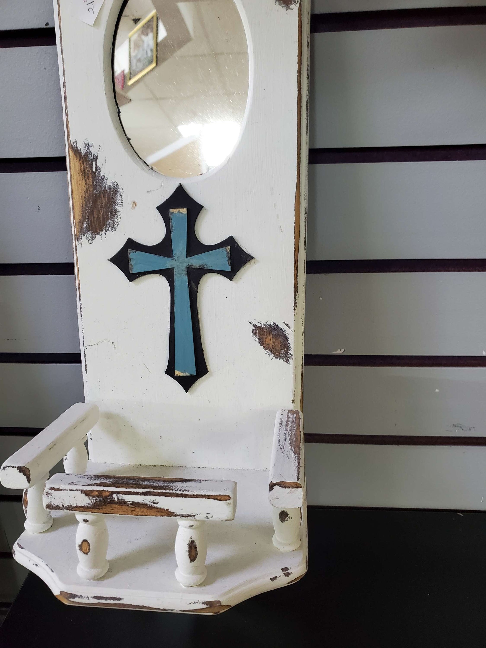 Hand made hanging Farmhouse mirror image 3